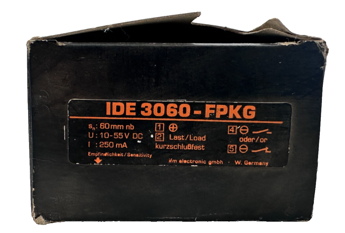 IFM ELECTRONIC EFECTOR IDE-3060-FPKG CAPTEUR DE PROXIMITE  10-55VDC 250mA   x1
