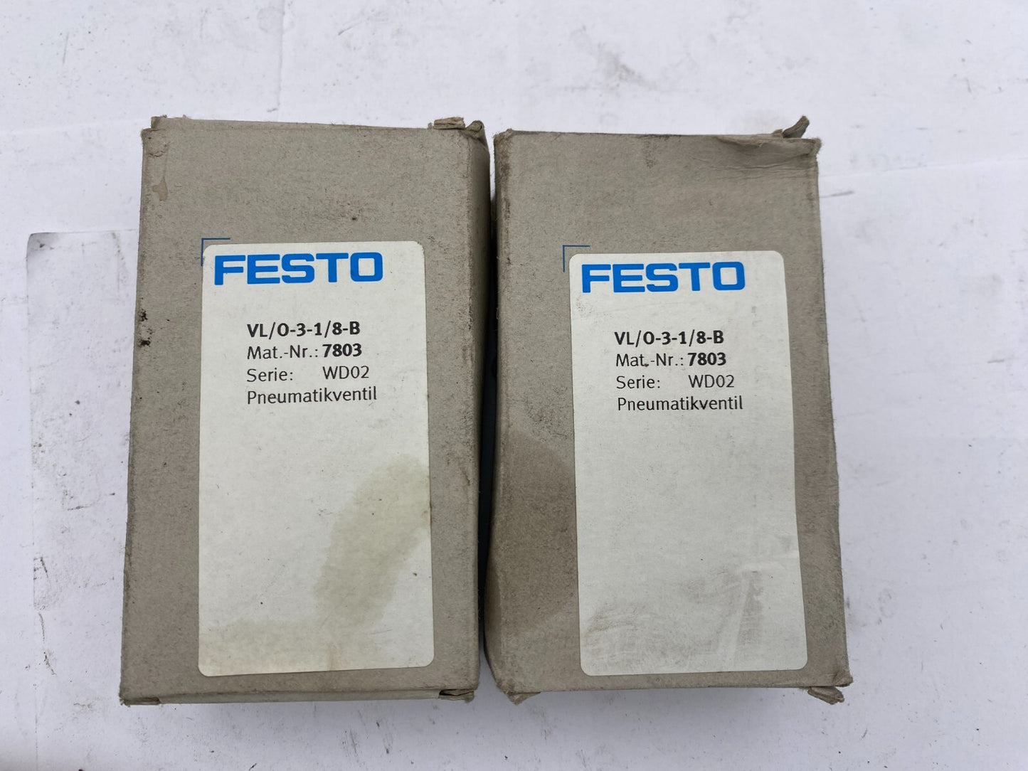 1pc x FESTO VL/0 - 3 - 1/8 - B 7803 WD02 PNEUMATIKVENTIL - KLR Automation