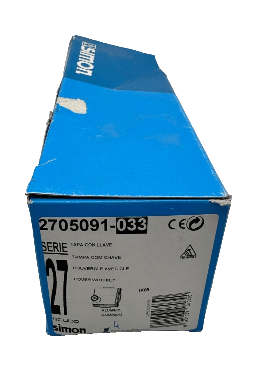 SIMON 2705091 - 033 SERIE 27 COUVERCLE AVEC CLE x4pc - KLR Automation