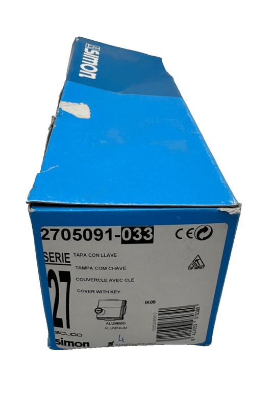 SIMON 2705091 - 033 SERIE 27 COUVERCLE AVEC CLE x4pc - KLR Automation