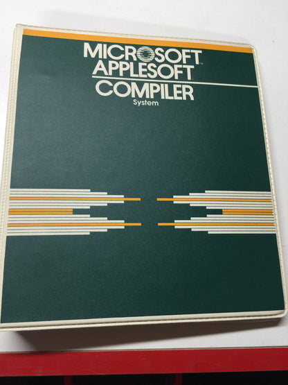 Microsoft Applesoft Compiler System for Apple ii II Plus iie old Vintage 