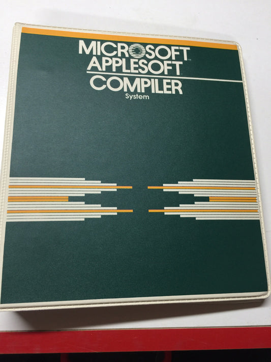 Microsoft Applesoft Compiler System for Apple ii II Plus iie old Vintage 