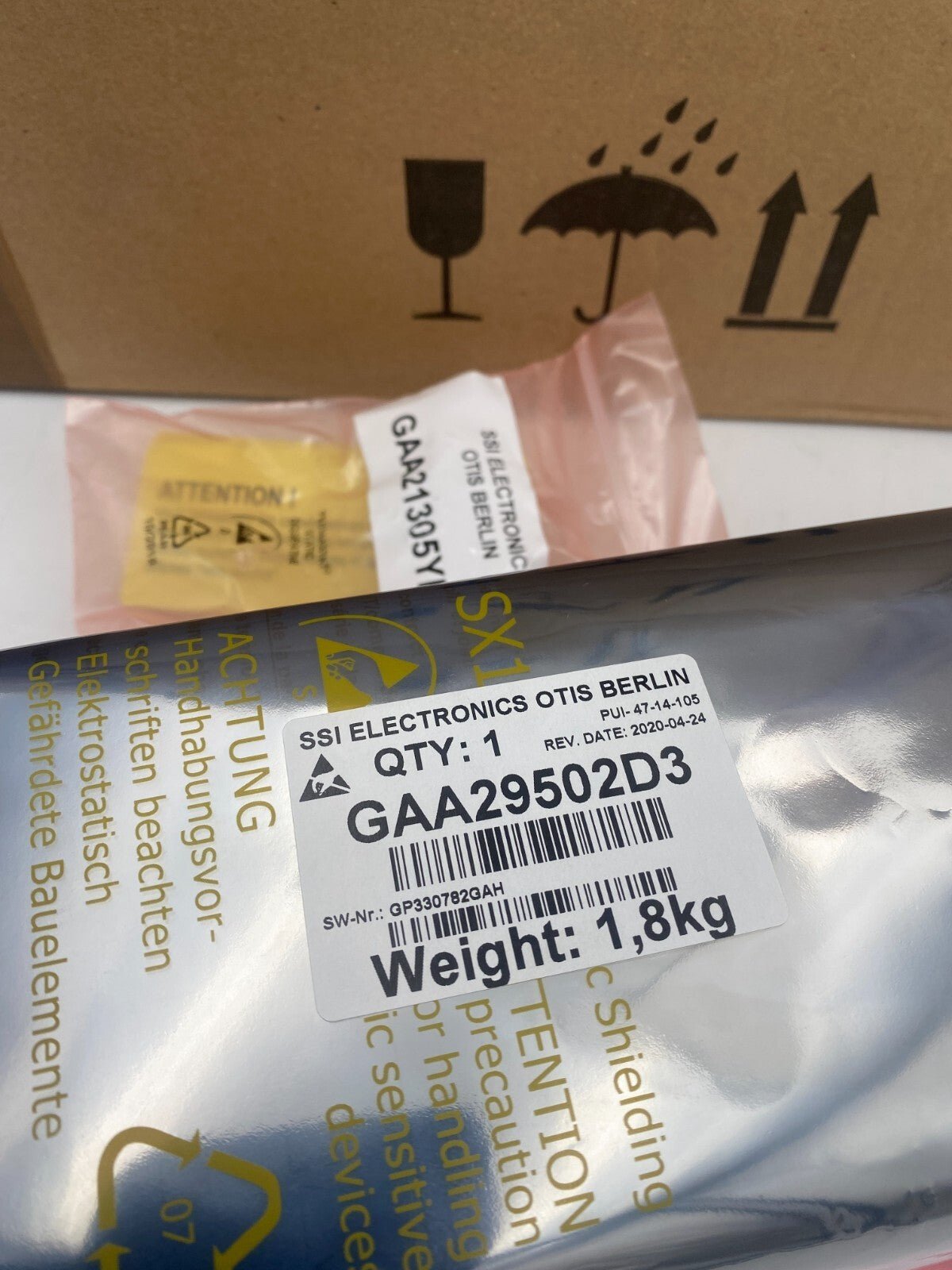 Otis Board Command LV GAA29502D3 GAA2800RF3 / GCA26800PM1 Elevator Lift - KLR Automation