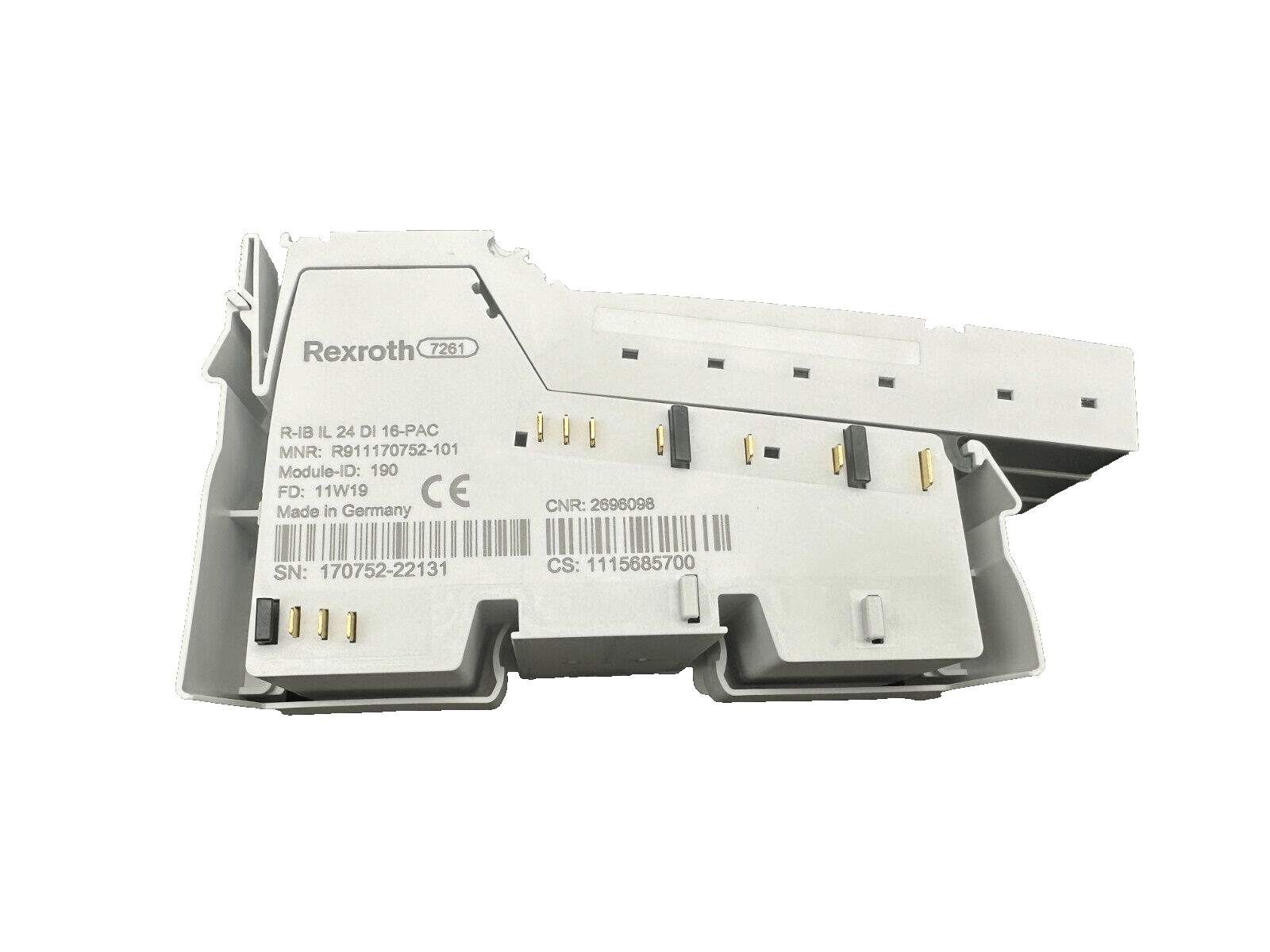 REXROTH R - IB IL 24 DI 16 - PAC MNR R911170752 - 101 INPUT MODULE x2pc - KLR Automation
