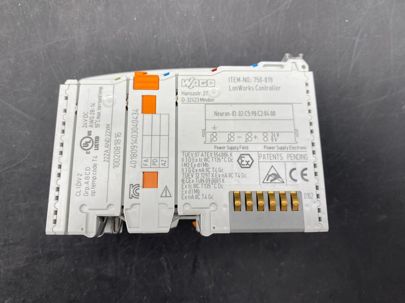 WAGO I/O SYSTEM 750819 CONTROLLER BACNET/IP