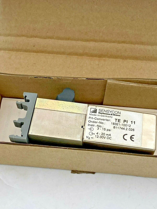 SENSYCON TE PI 11 / 18321 - 0 - 10012 12 - 30 VDC P/I CONVERTER(NEW) - KLR Automation