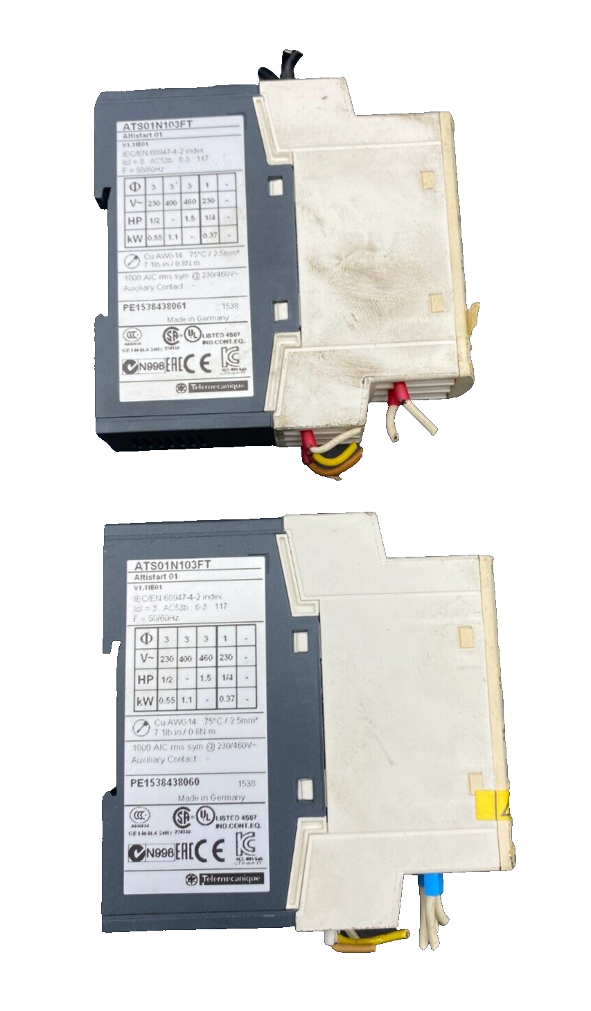 SCHNEIDER ELECTRIC ATS01N103FT ALTISTART V1.1IE01 x2pc
