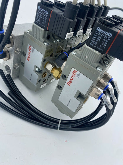 8pc x Rexroth 9180 pneumatique, Hydraulique Valve + support