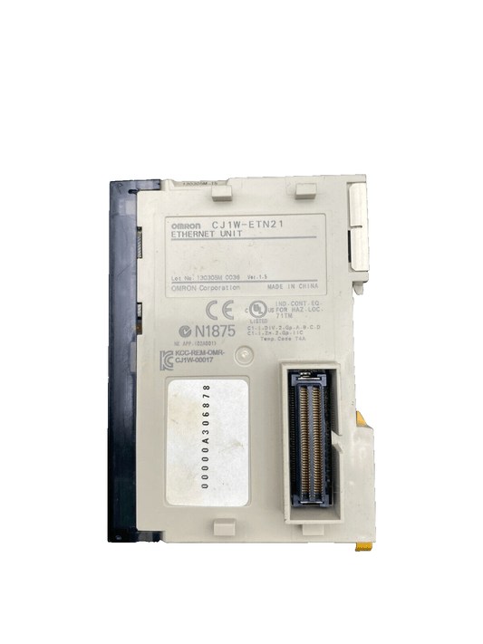 OMRON CJ1W - ETN21 ETHERNET UNIT x1pc - KLR Automation