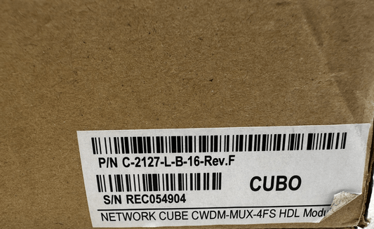 CUBO NETWORK CUBE CWDM - MUX - 4FS HDL C - 2127 - L - B - 16 - REV F - KLR Automation