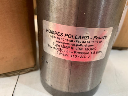 1 x . MMP TYPE II 40W Pompes Pollard motor-pumps of the range MMP 