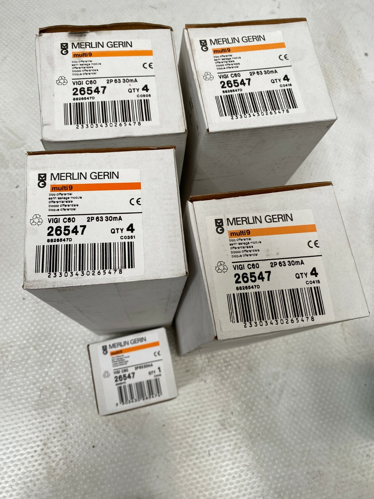 1pc x Merlin Gerin Schneider multi 9 vigi c60 26547 2p 63 30mA MG26547 - KLR Automation