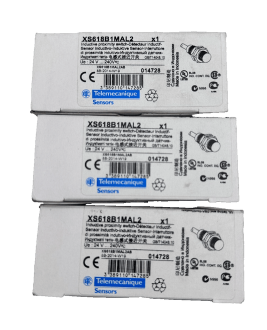 TELEMECANIQUE XS618B1MAL2 INDUCTIVE PROXIMITY SWITCH x 3pc - KLR Automation