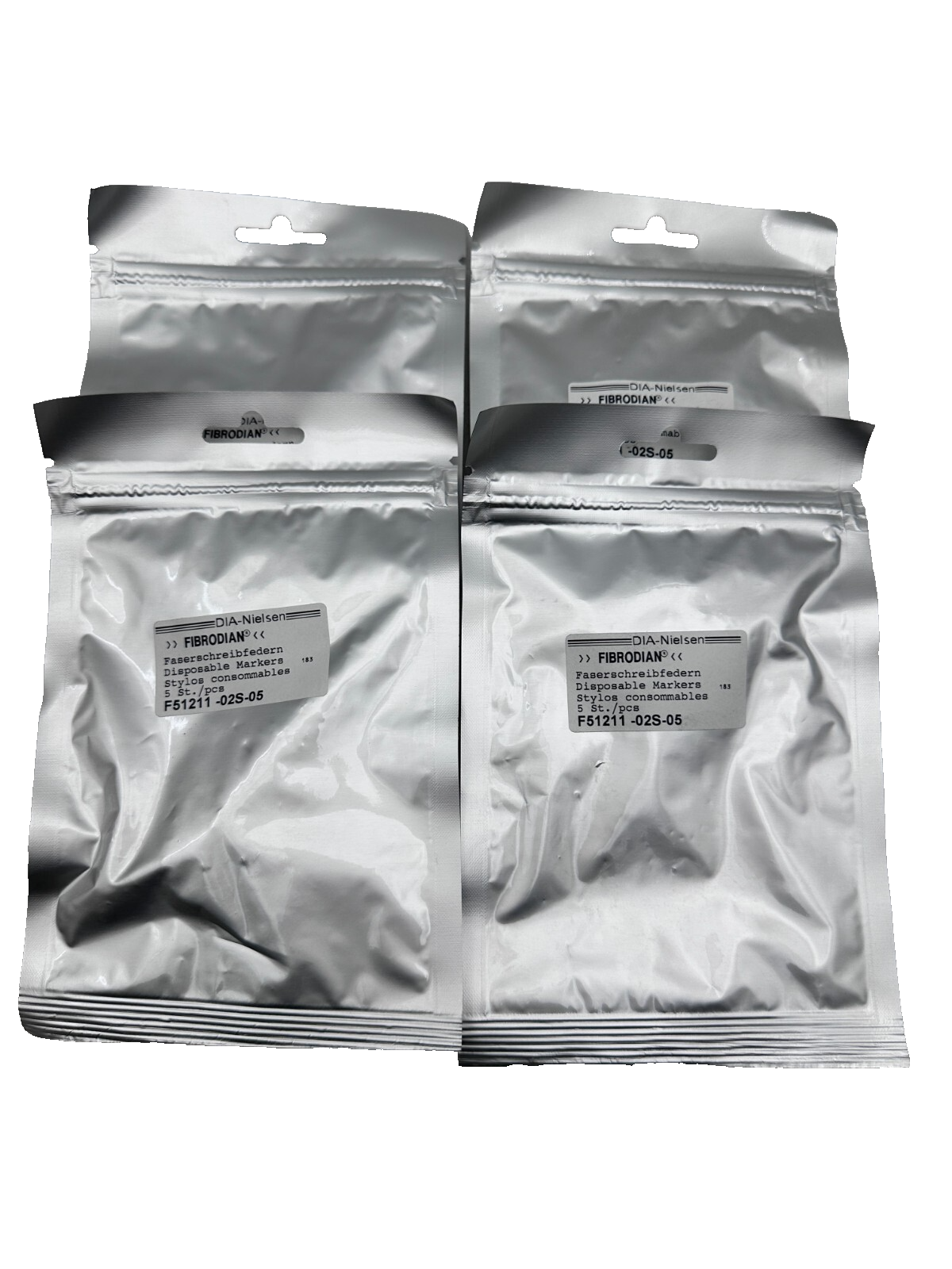 DIA-NIELSEN FIBRODIAN F51211-02S-05 STYLOS CONSOMMABLES 5pc/SACHET x4