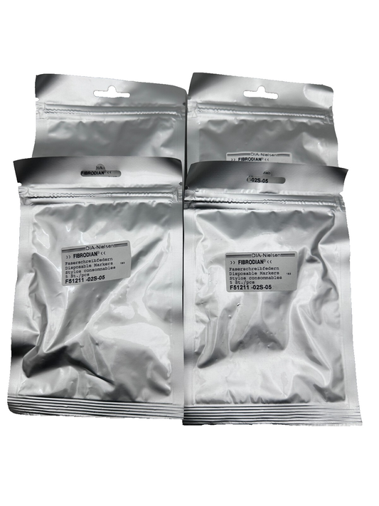 DIA-NIELSEN FIBRODIAN F51211-02S-05 STYLOS CONSOMMABLES 5pc/SACHET x4