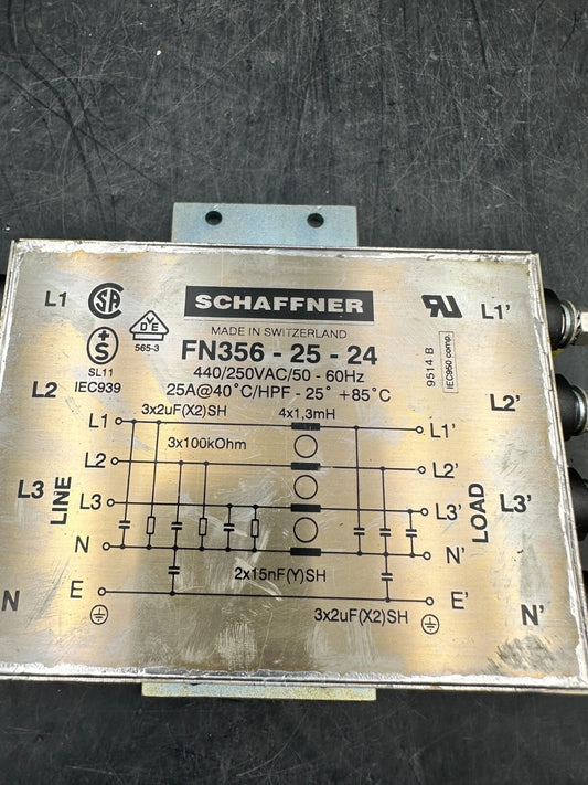 Schaffner FN356-25-24 250/440v-ac Line Filter