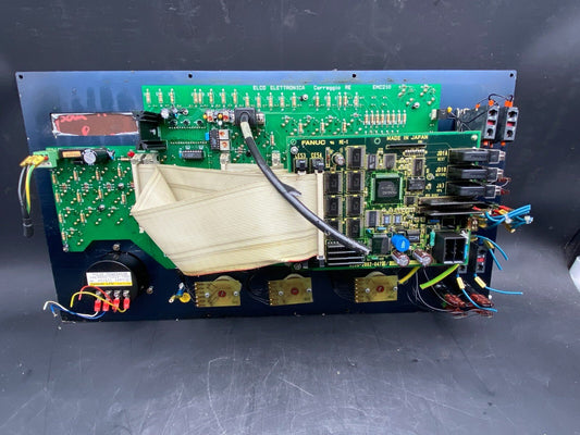 FANUC Control panel A860 - 0202 - T001 Board +. 2 x A20B - 2002 - 0470/08B - KLR Automation
