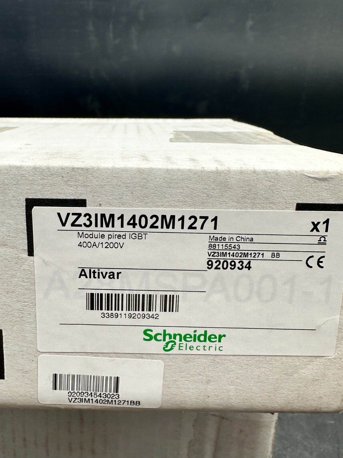 1pc x Schneider Electric Altivar Module Pired IGBT 400A/1200V VZ31M1402M1271