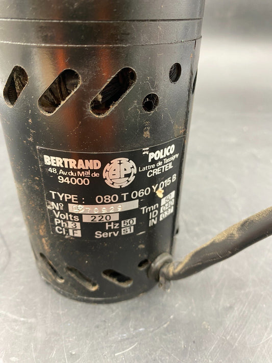 BERTRAND POLICO TYPE 080T060Y015B 220V 50 TMN ELEVATOR PARTS LIFT - KLR Automation