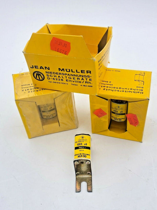 8 NEW JEAN MULLER HLS - 00 FUSE 100A HLS - 00 - 100 VDE 0636/23 HLS00 100A - AR - KLR Automation