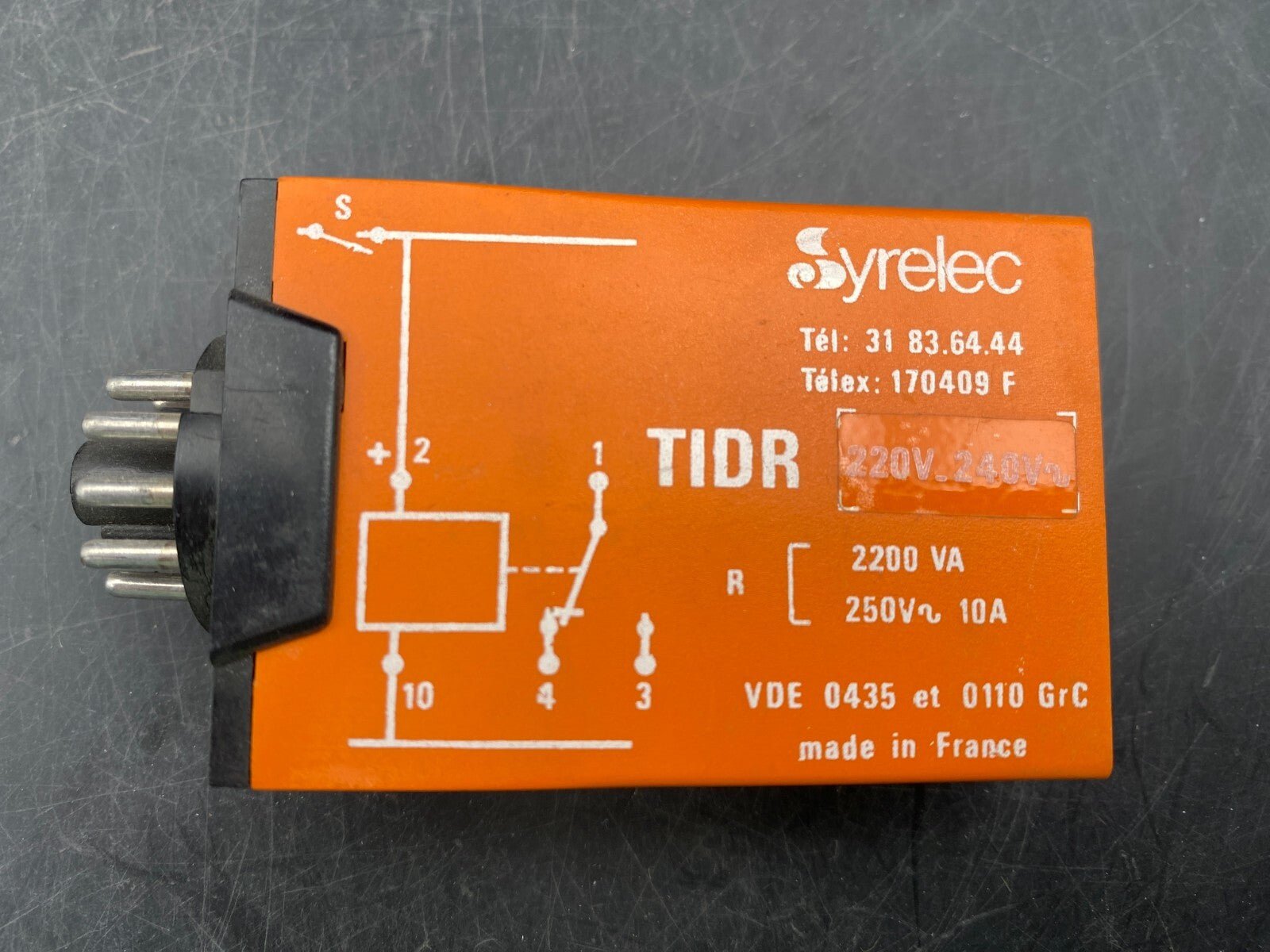SET OF CROUZET SYRELEC TDC TDA TIDR 24V TIDR 220 - 240V + ES12 RELAY DIODE - KLR Automation