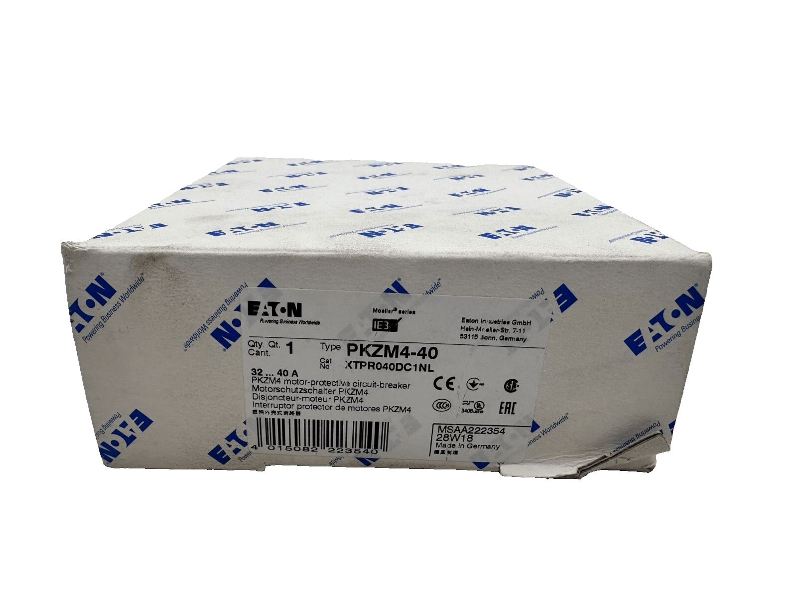 EATON PKZM4 - 40 DISJONCTEUR MOTEUR PKZM4 32 - 40 A - KLR Automation