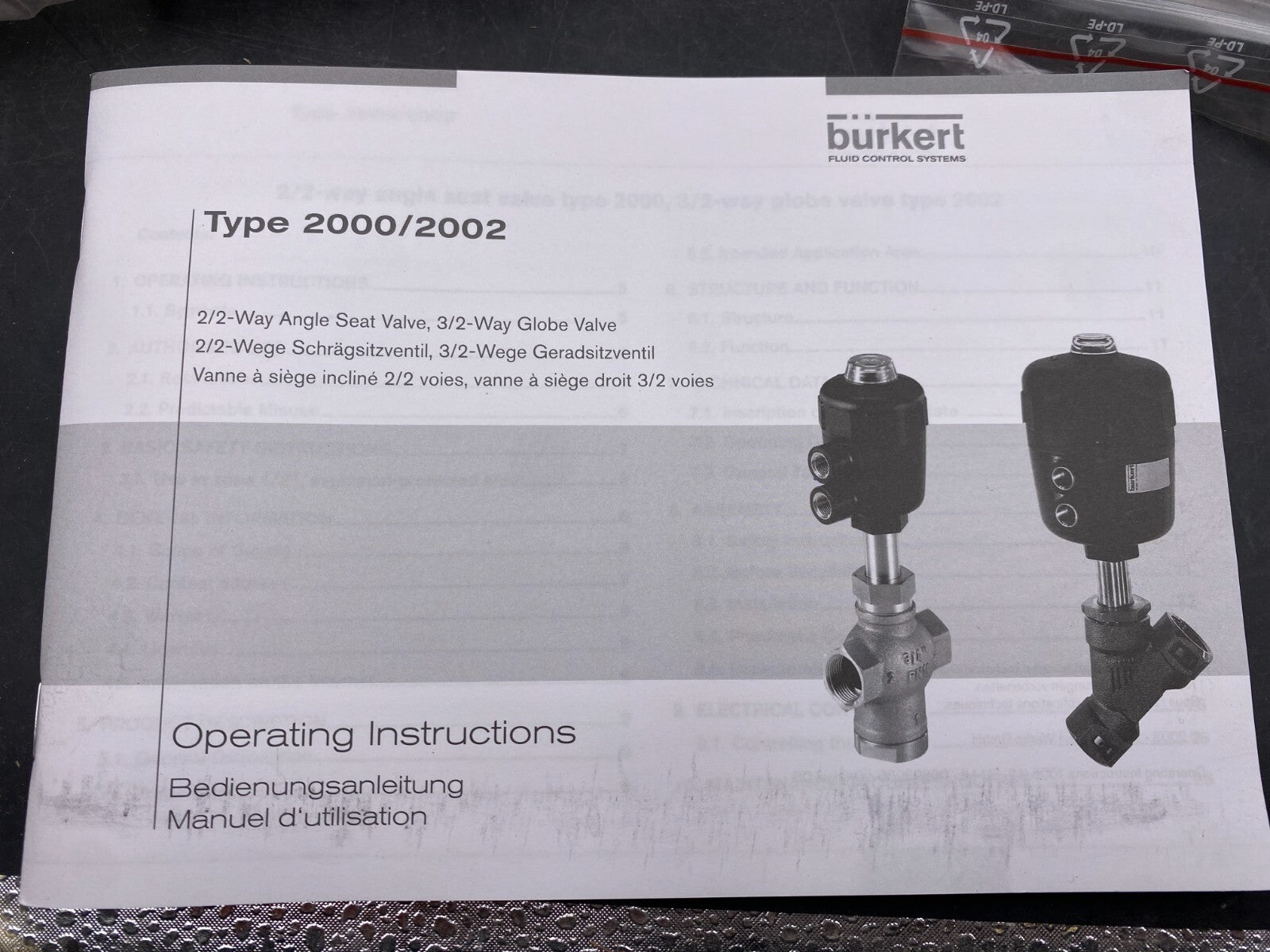 1pc x BURKERT CONVERSION KIT TYPE 2000/2002 0011957 - KLR Automation