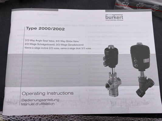 1pc x BURKERT CONVERSION KIT TYPE 2000/2002 0011957 - KLR Automation