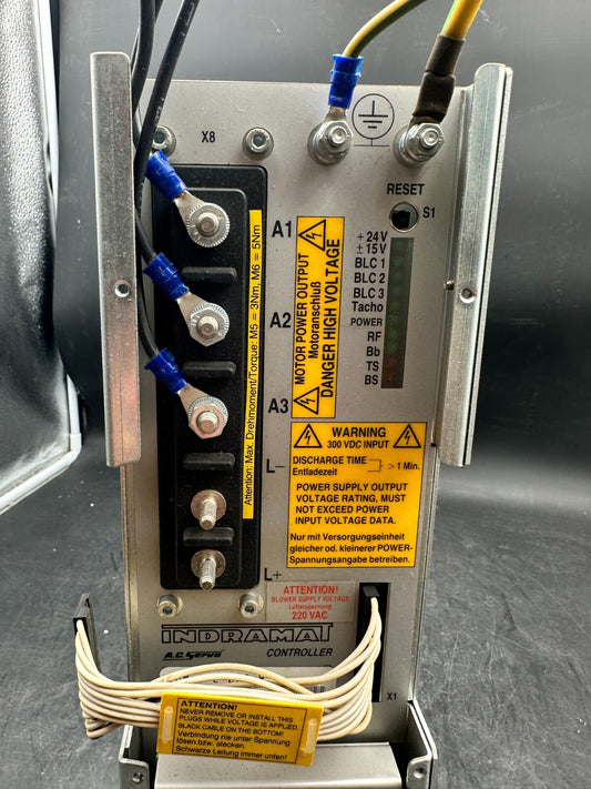 INDRAMAT AC Servo Controller TDM 1.2-30-300-W0 TDM 1.2-030- 300-W1-220