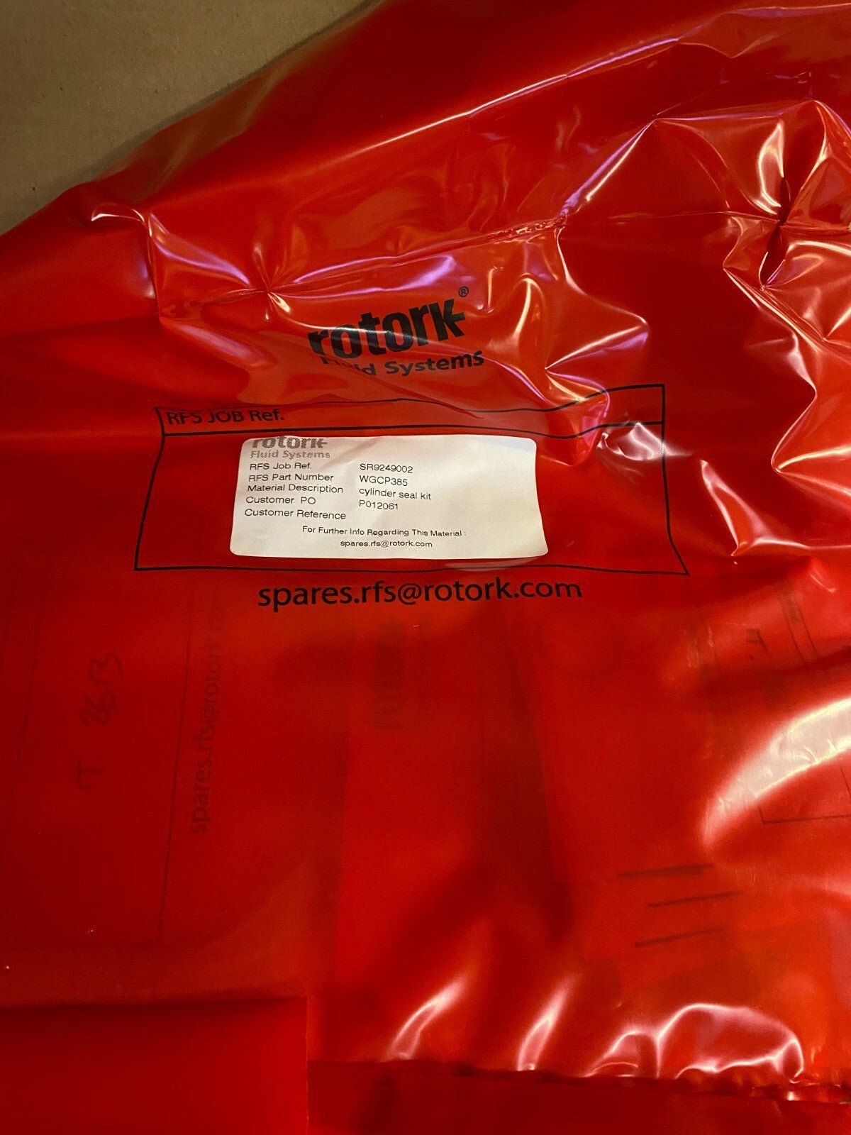 1pc x Rotork WGCP385 Cylinder Seals Kit (Pneumatic) Standard Temp GP d.385 - KLR Automation