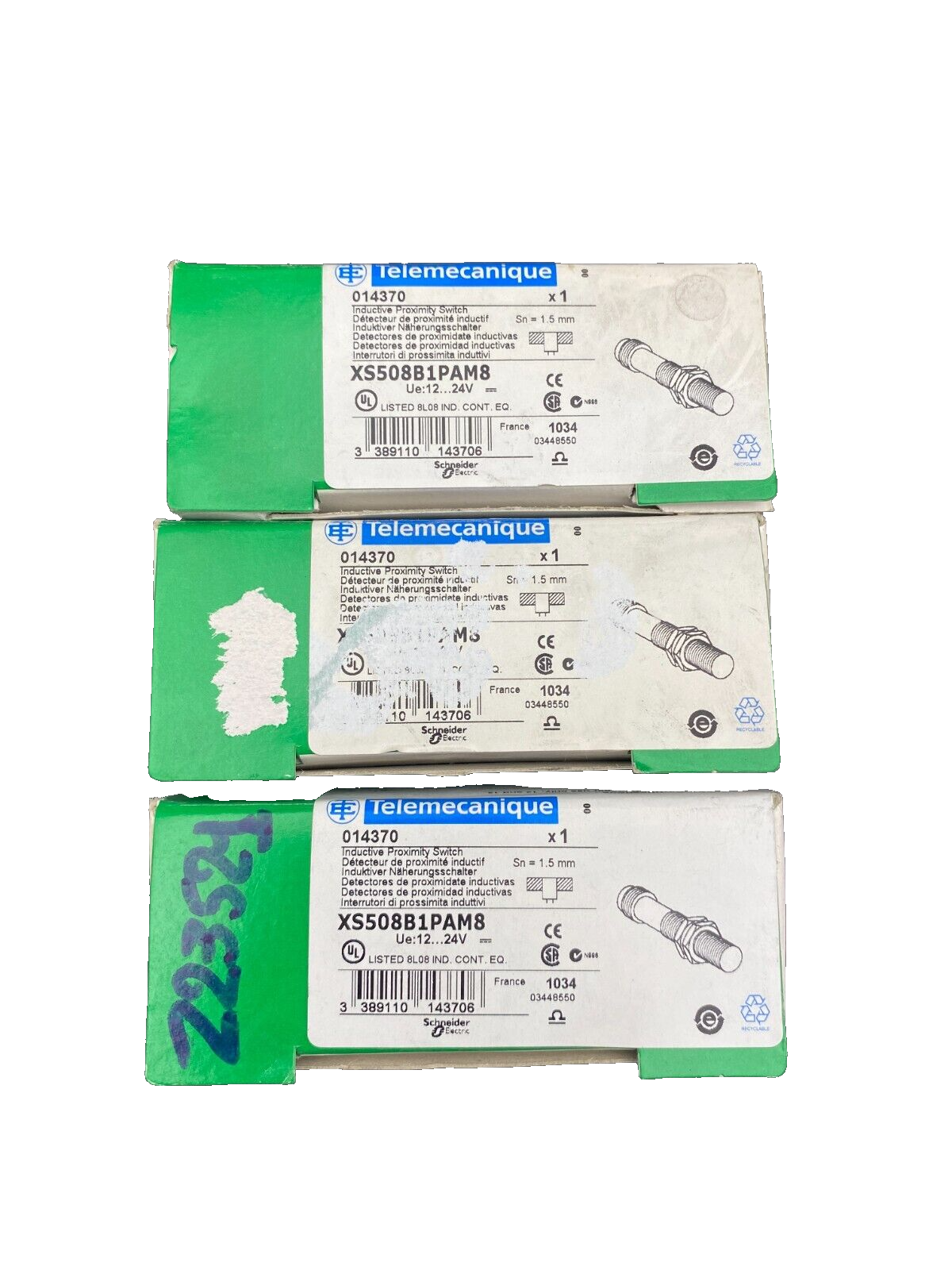 TELEMECANIQUE XS508B1PAM8 014370 DETECTEUR DE PROXIMITE INDUCTIF x3pc