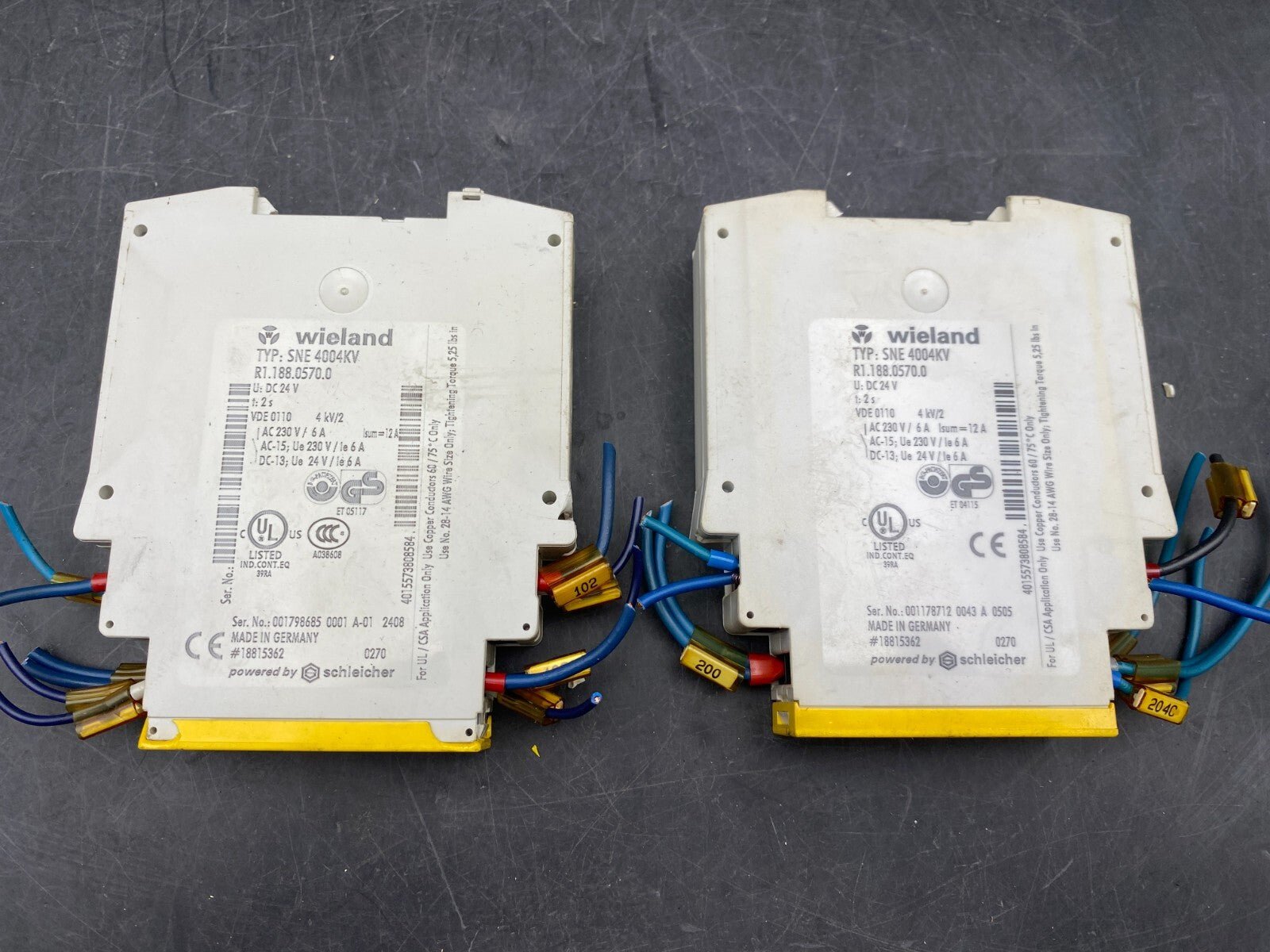 WIELAND SNO 4062K - A R118807002 SAFETY RELAY - KLR Automation