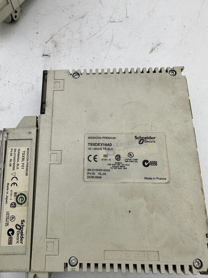 1pc x SCHNEIDER ELECTRIC INPUT MODULE TSXDEY16A3 + TERMINAL BLK TSXBLY01 - KLR Automation