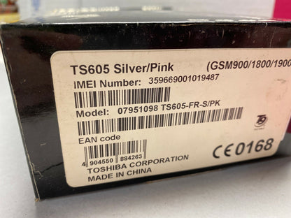 Toshiba TS608 Pink Mobile Phone Old Stock Rare collectors Mobile Phone - KLR Automation