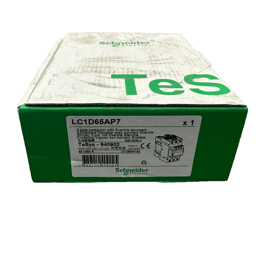 SCHNEIDER ELECTRIC LC1D65AP7 CONTACTEUR TRIPOLAIRE AVEC BORNIER EVERLINK x1pc - KLR Automation