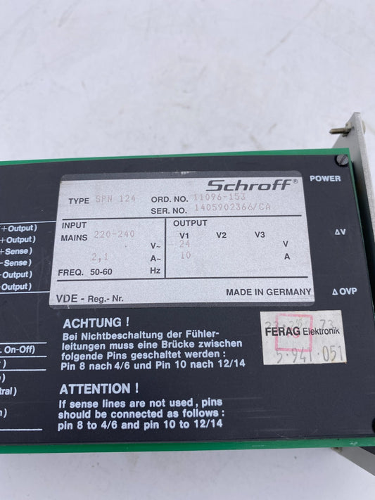 SCHROFF SPN 124 - KLR Automation