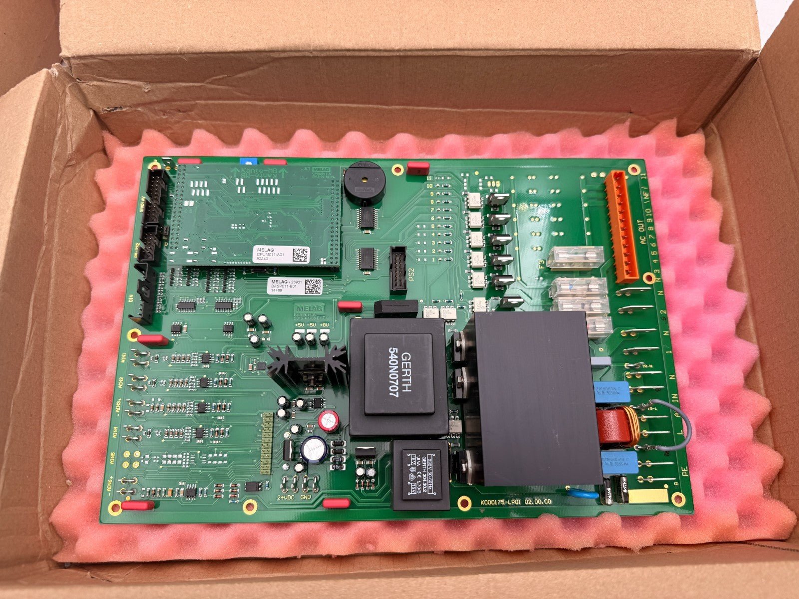 MELAG Control Board BASP011 + CPUM011 ME23901 – Carte électronique autoclave  - KLR Automation