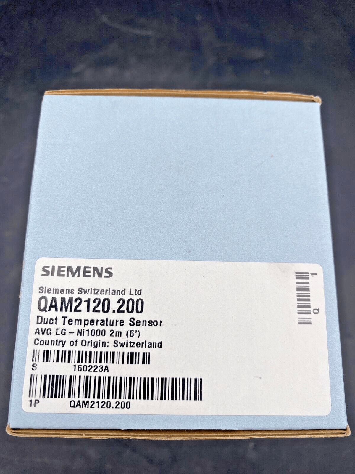 NEW SIEMENS QAM2120.200 DUCT TEMPERATURE SENSOR - KLR Automation