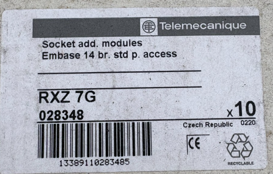 TELEMECANIQUE EMBASE RXZ 7G x1