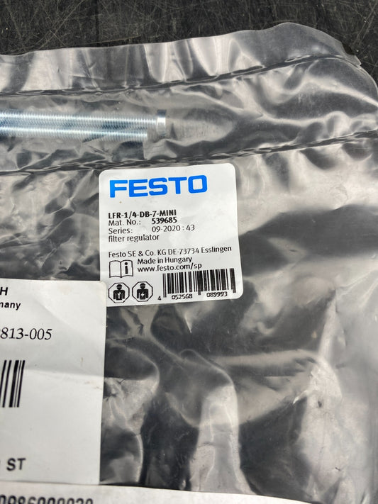 FESTO LFR - 1/4 - DB - 7 - MINI 539685 VANNE DE REGULATION A FILTRE + MA - 40 - 10 - 1/8 - DB - KLR Automation