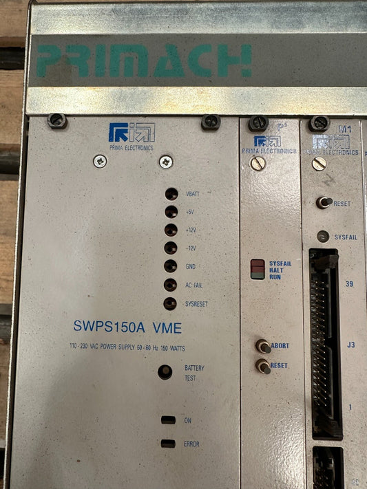 PRIMA PRIMACH 3SRAC3720/0C SWPS150A VME P3 M1 INTEC VISA 02FI46 - 3319 - 01 - KLR Automation