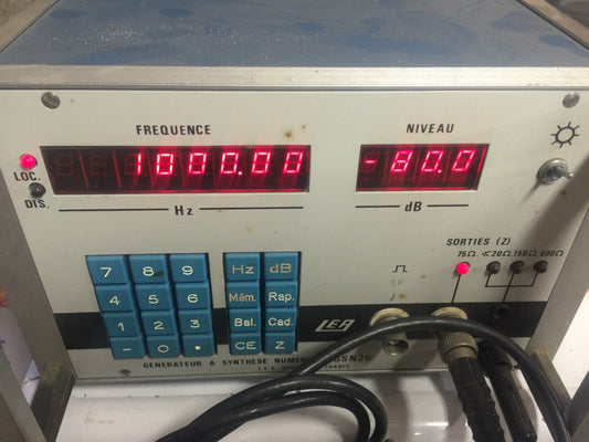 L.E.A Generateur A Synthese Numerique GSN20 Laboratoire Electro Acoustique Rueil - KLR Automation