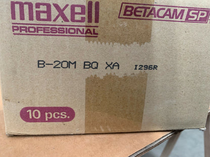 10 pc X Maxell B-20M BQ Betacam SP 24 min. small