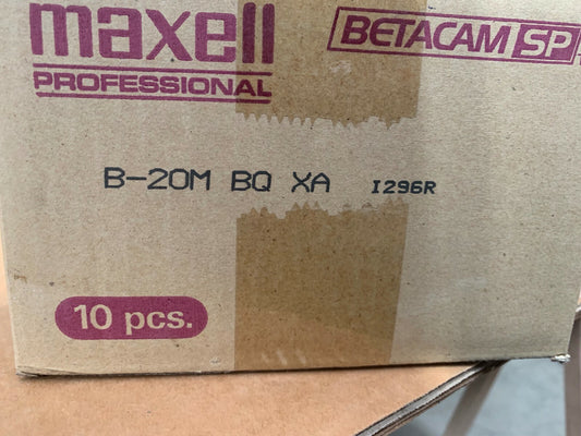 10 pc X Maxell B-20M BQ Betacam SP 24 min. small