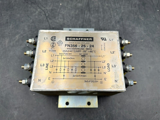 Schaffner FN356-25-24 250/440v-ac Line Filter