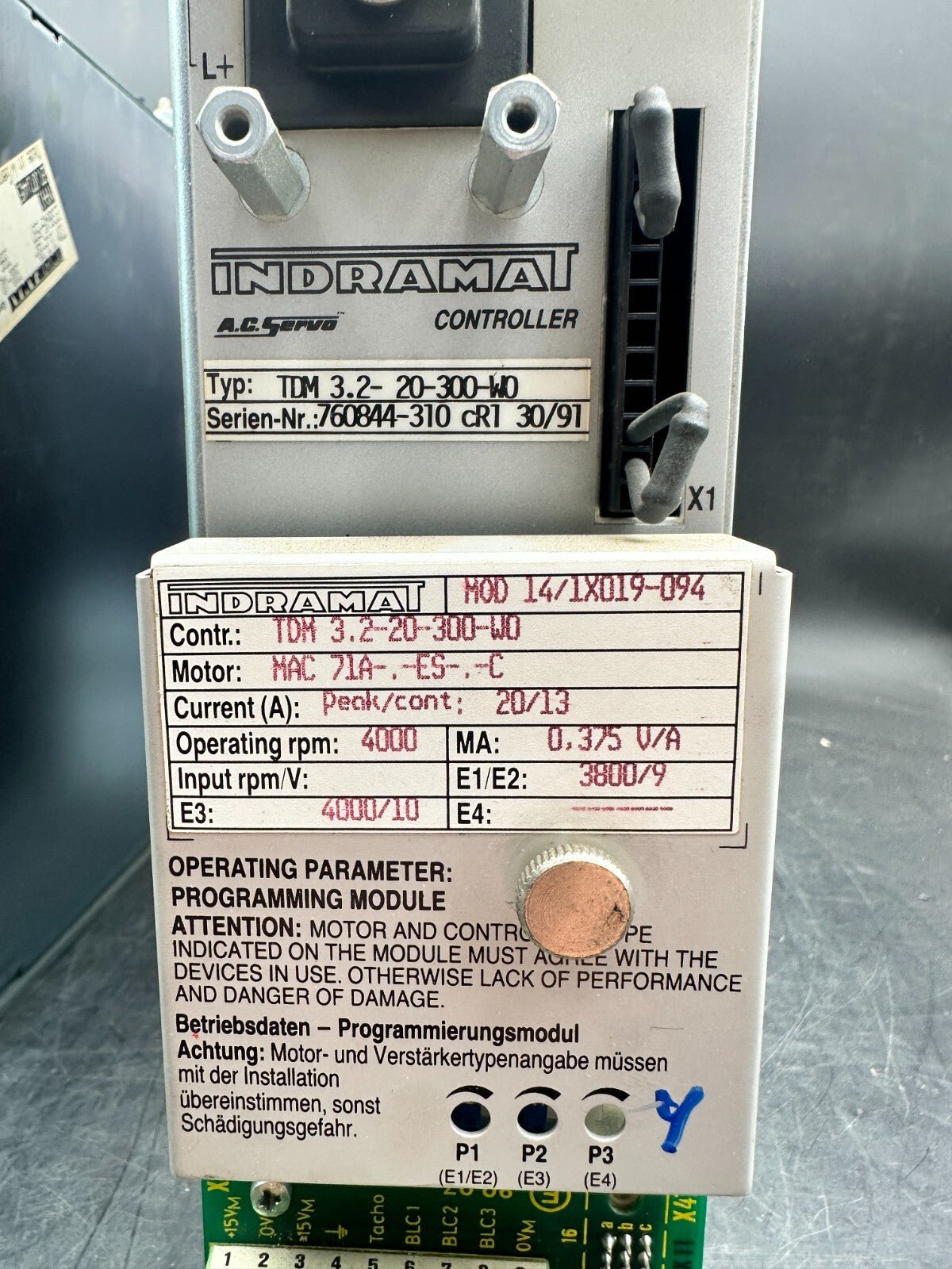 TDM 3.2 - 20 - 300 - W0 | TDM Drive Modules | Indramat Drives - KLR Automation