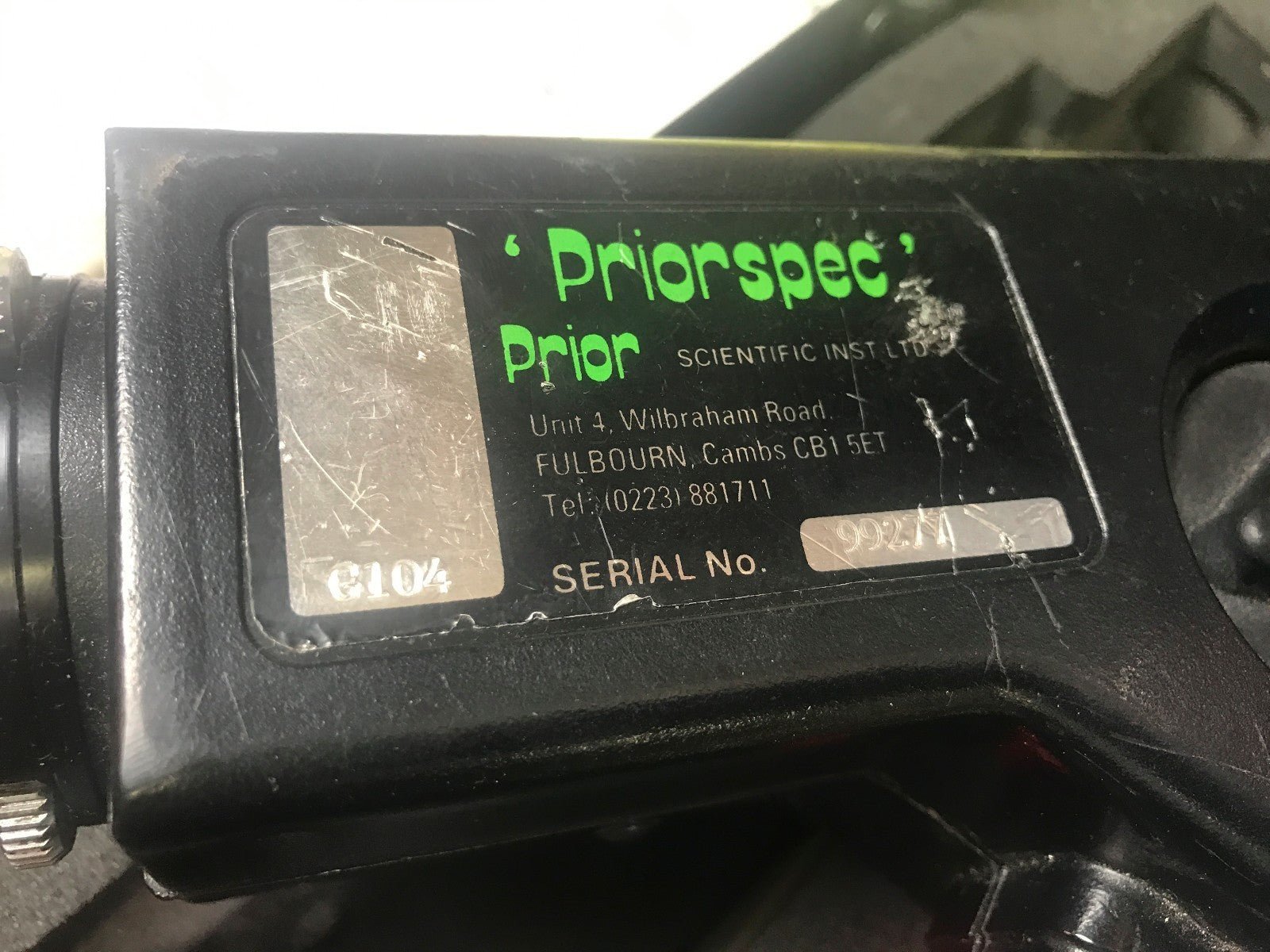 ITT Cannon LAN Connect Fiber optic curing oven / PriorSpec Prior Scientific - KLR Automation