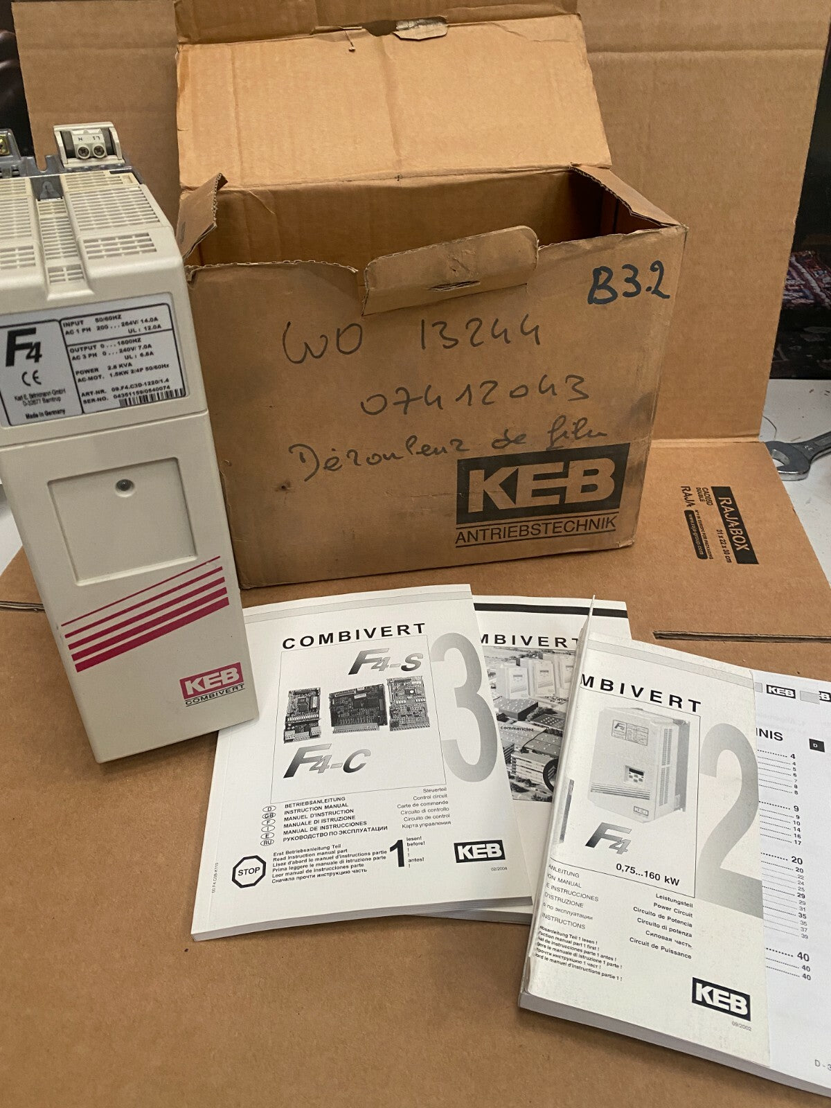 KEB Combivert Drive  F4  09.F4.C3D-1220/1.4   2.8Kva F4-S F4-C   OLD STOCK NEW