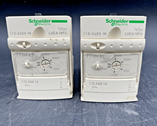 LOT OF 2 SCHNEIDER ELECTRIC LUCA18FU 110 - 240V CONTROL UNIT - KLR Automation