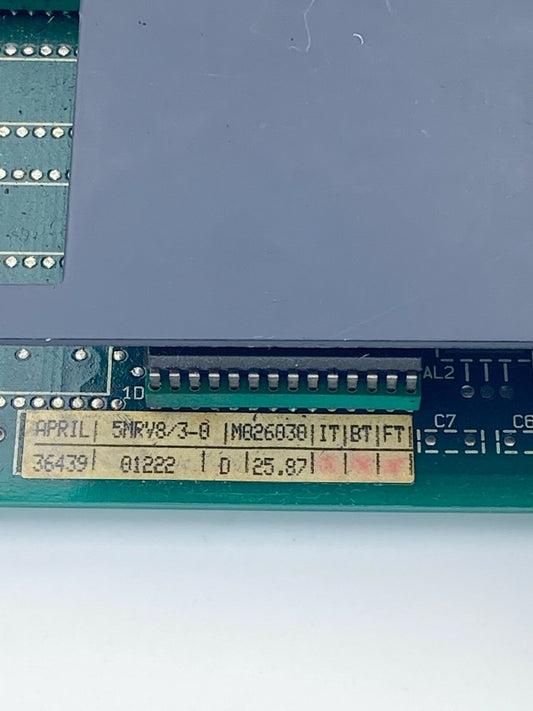 APRIL 5MRV8/3-0 E-mail Mémoire 8K REPROM Programme + 3K RAM Données SMC50